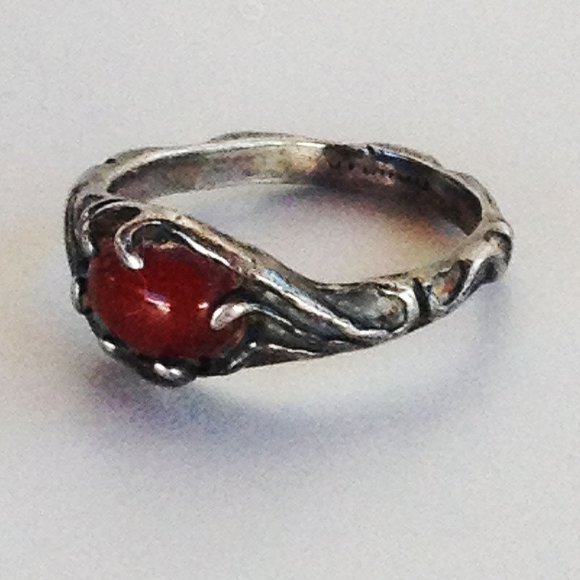 Vintage Sterling Victorian Occult/Art Nouveau Ring - Picture 4 of 4